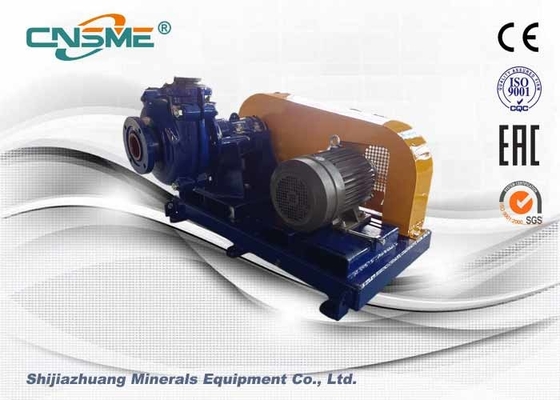 30kw 3/2 AH Metal Lined Slurry Pump SH/50C 1300-2700rpm For Industry Mining
