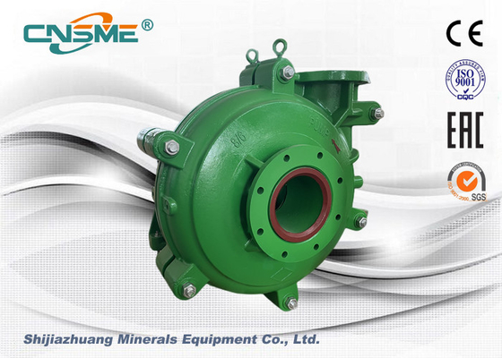 6 Inch Heavy Duty Slurry Pump Centrifugal Horizontal Type Green Color