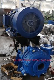 6 / 4 E Heavy Duty Slurry Pump / Horizontal Slurry Pumps With Electric Motor Driven