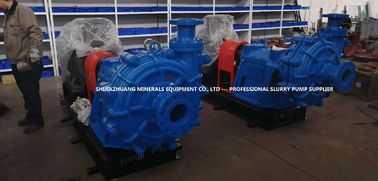 Solids Washing Heavy Duty Slurry Pump Single Stage 100ZGB With 5- Vane Closed Impeller